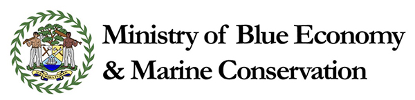 Logo of the Ministry of the Blue Economy & Marine Conservation in Belize - landscape logo