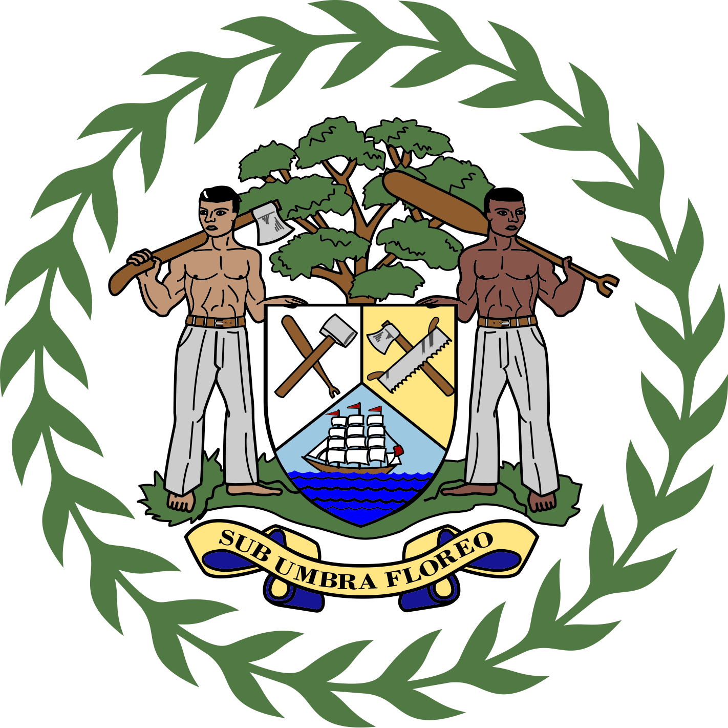 Official Belize Coat of Arms
